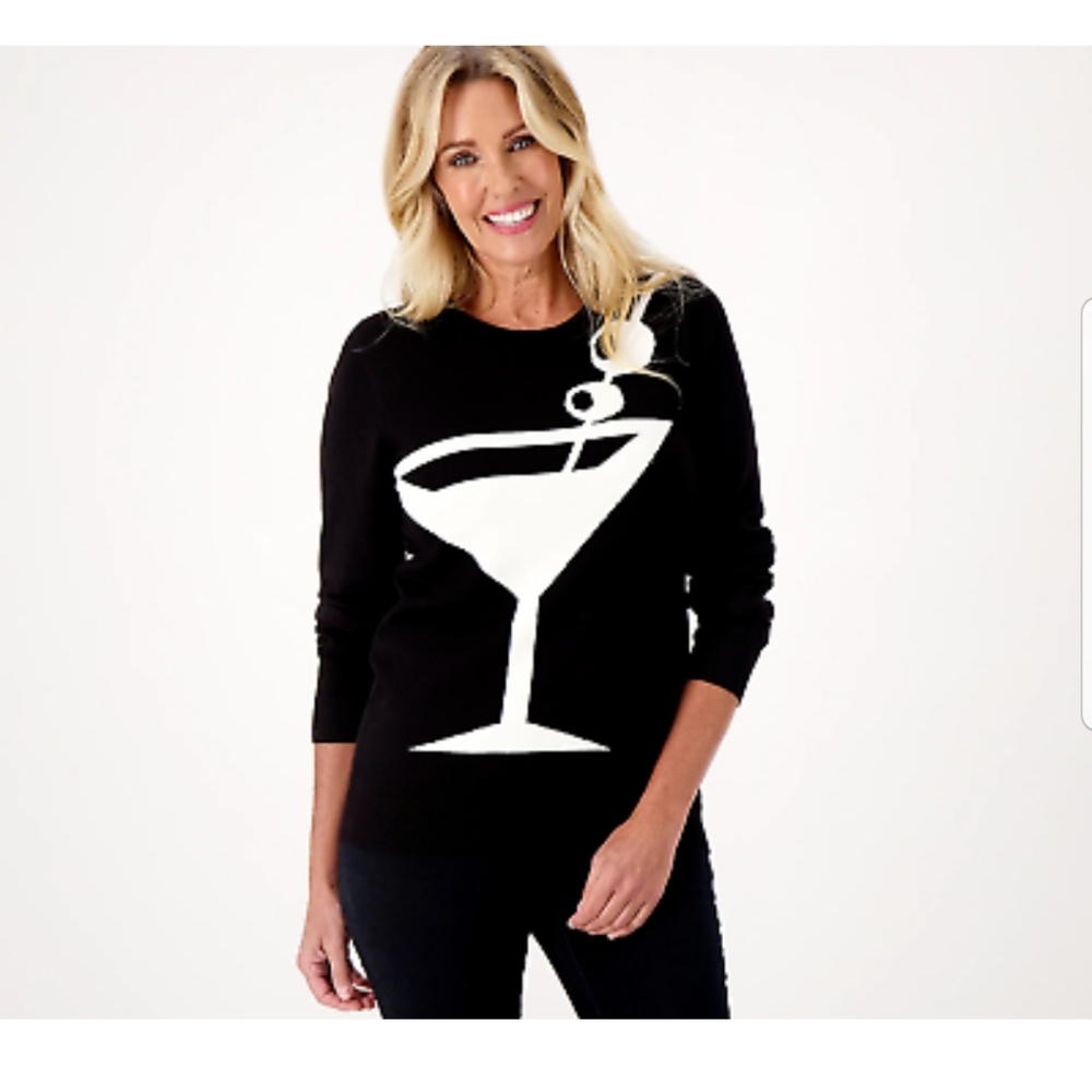 Martini Studio Park x Alberti Popaj Women's Intarsia Sweater MED